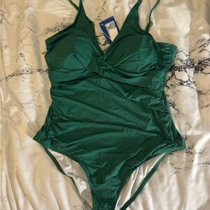 Green One Piece Swimsuit